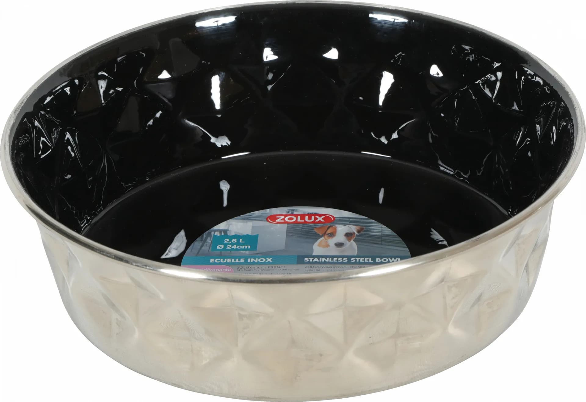 Zolux Miska dla psa inox Diamond – 1,8 l