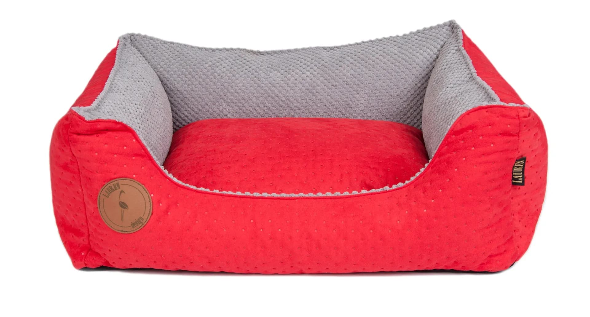 Lauren Design Legowisko pikowane Cezar dla psa i kota – brązowy, 60 × 50