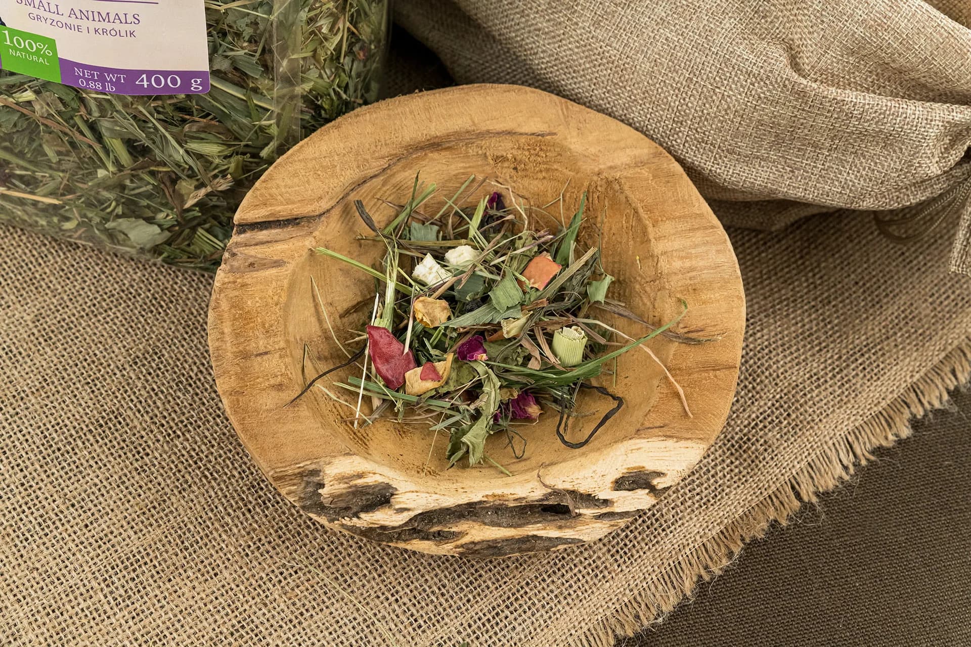 Vitapol Vita Herbal Duo Snack mix łąka owocowa dla gryzoni i królika 400 g