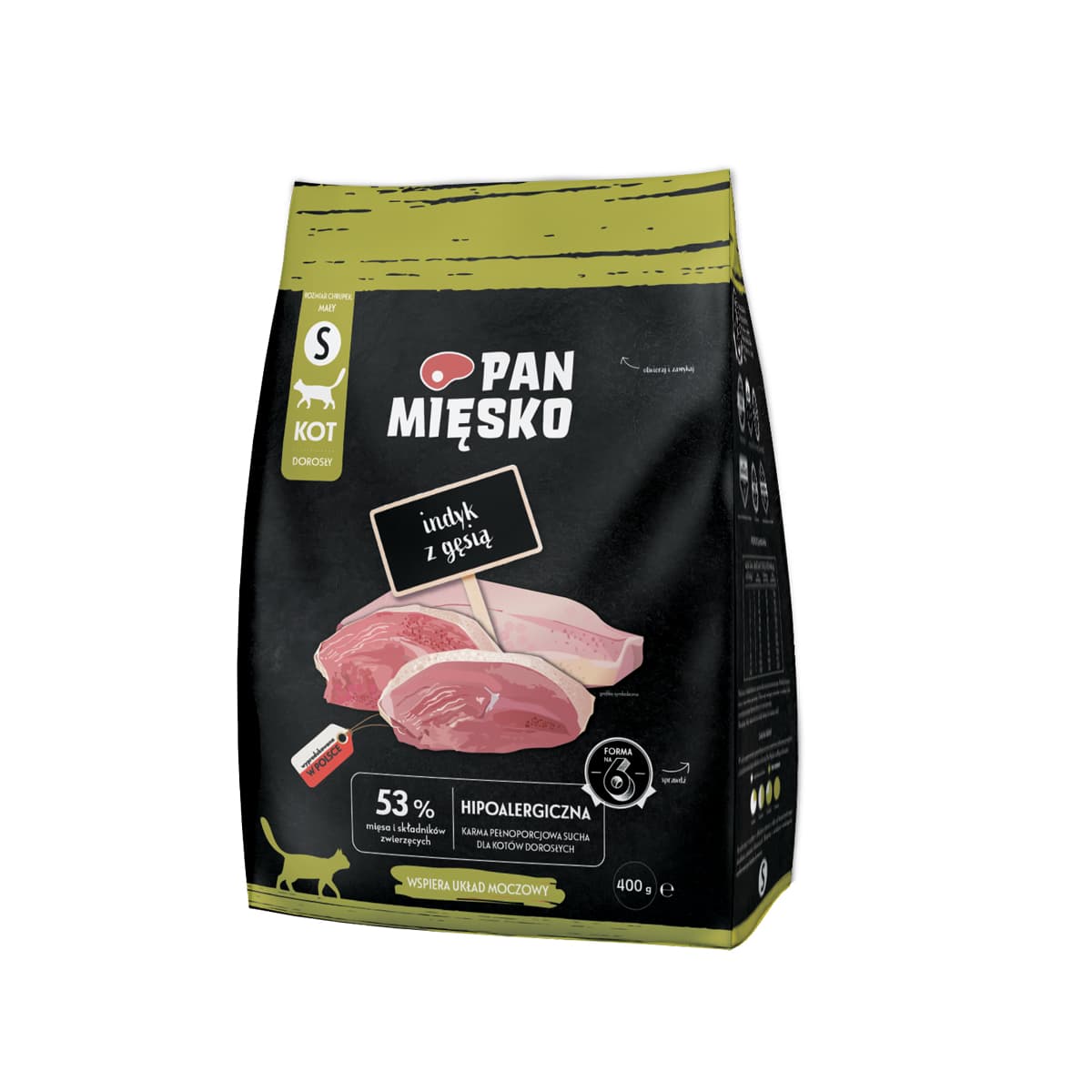 Pan Mięsko Karma sucha dla kota Indyk z gęsią