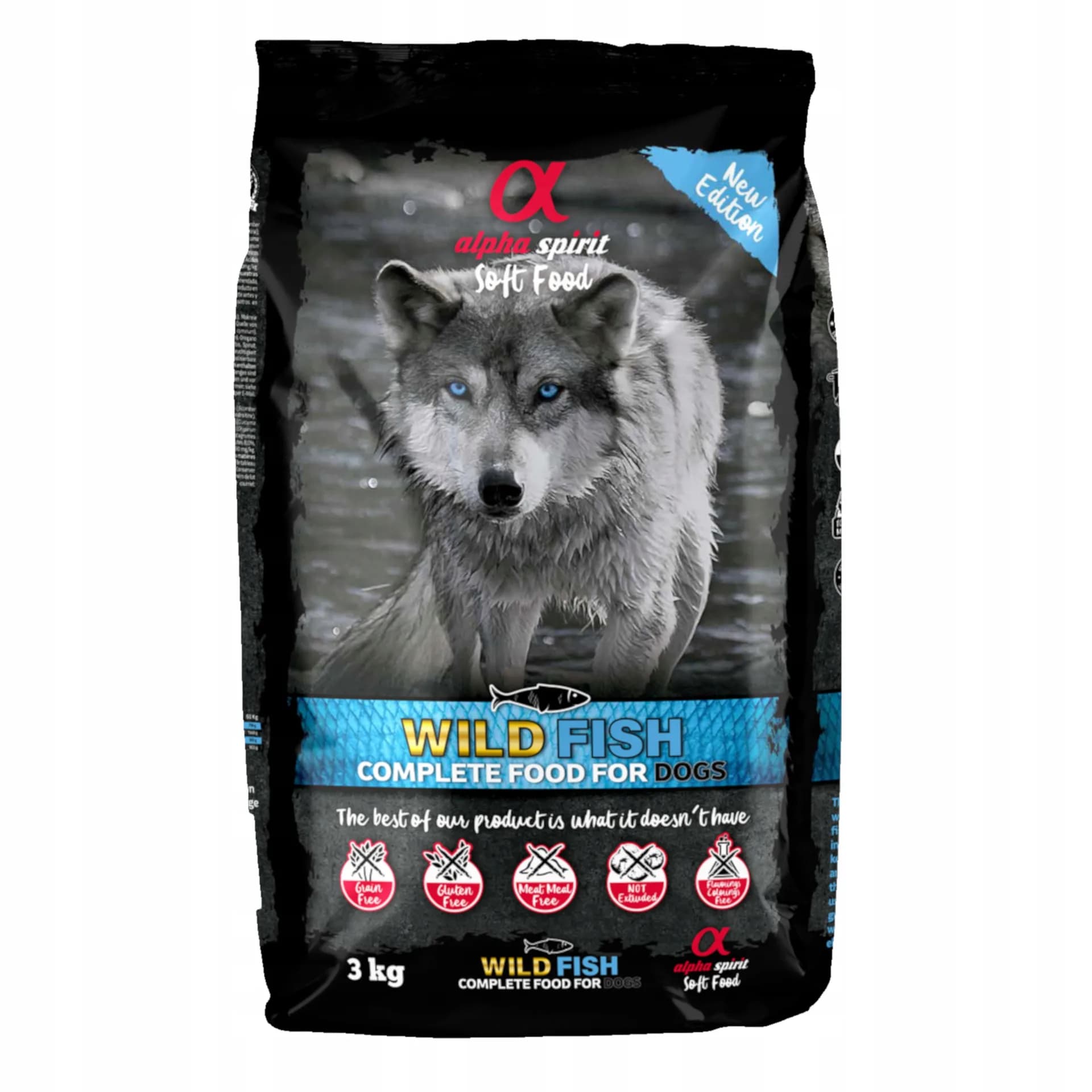 Alpha Spirit Karma półmiękka dla psa Wild Fish 3 kg