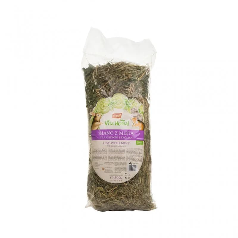 Vitapol Vita Herbal Pokarm dla Gryzoni i Królików Siano z Miętą 800 g