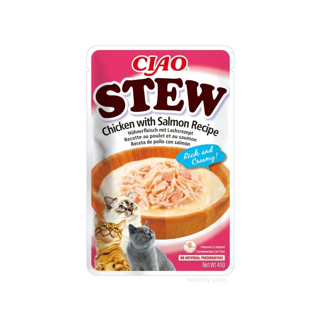 INABA Cat Ciao Stew Chicken & Salmon Przysmak dla kota 40 g