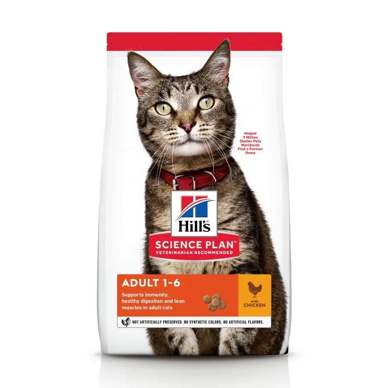 Hill's Sp Feline Adult karma sucha dla dorosłych kotów Chicken 10 kg