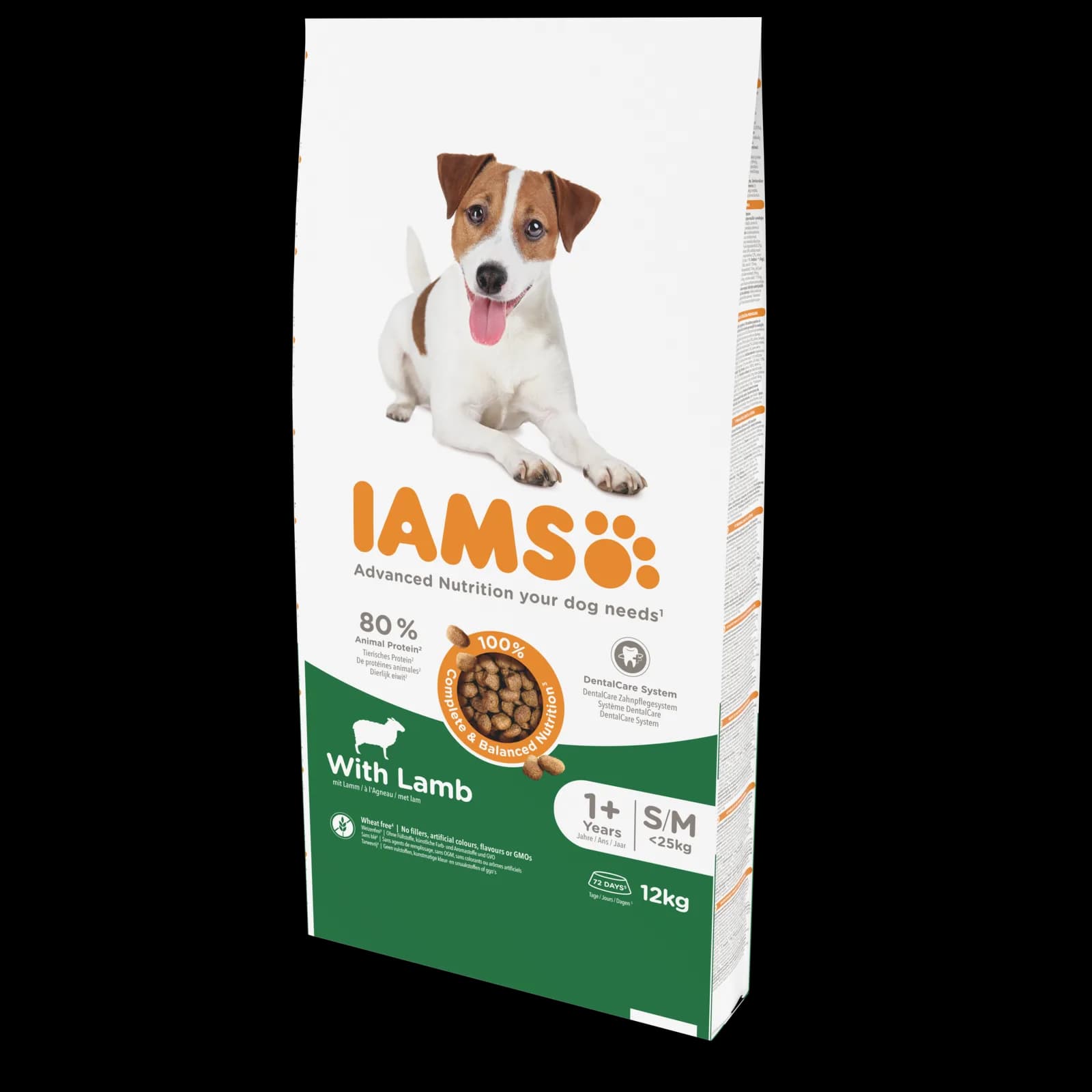 Iams For Vitality sucha karma w granulkach dla dorosłych psów ras małych i średnich, z jagnięciną – 3 kg