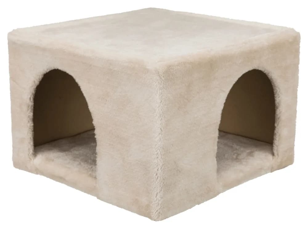 Trixie Pluszowy domek dla królików i kawii domowych beżowy 36 x 25 x 36 cm