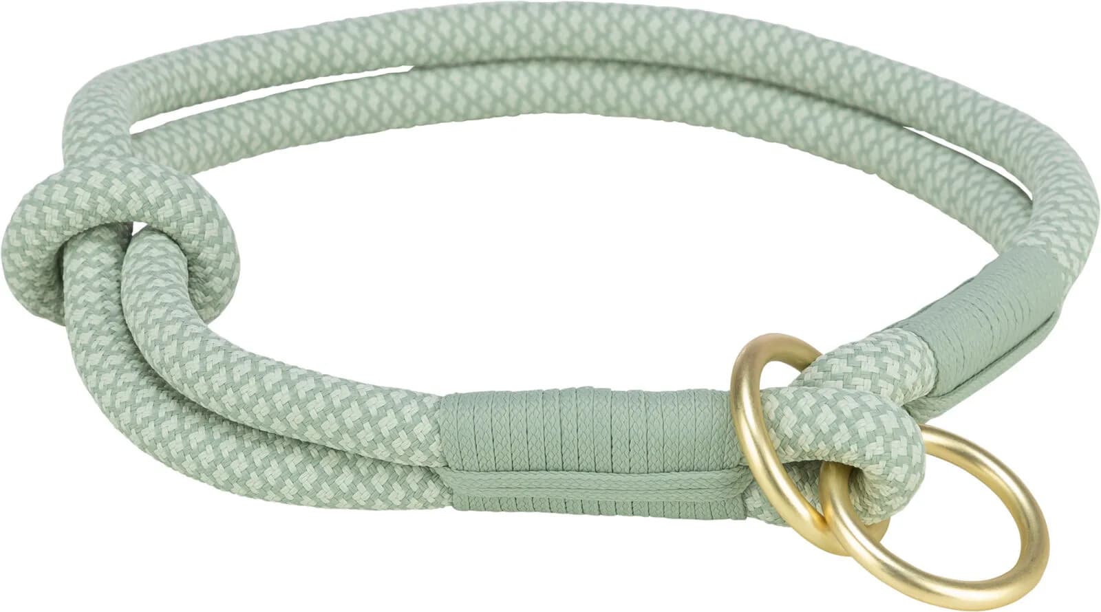 Trixie Soft Rope obroża półzaciskowa dla psa/miętowa, nylon – L