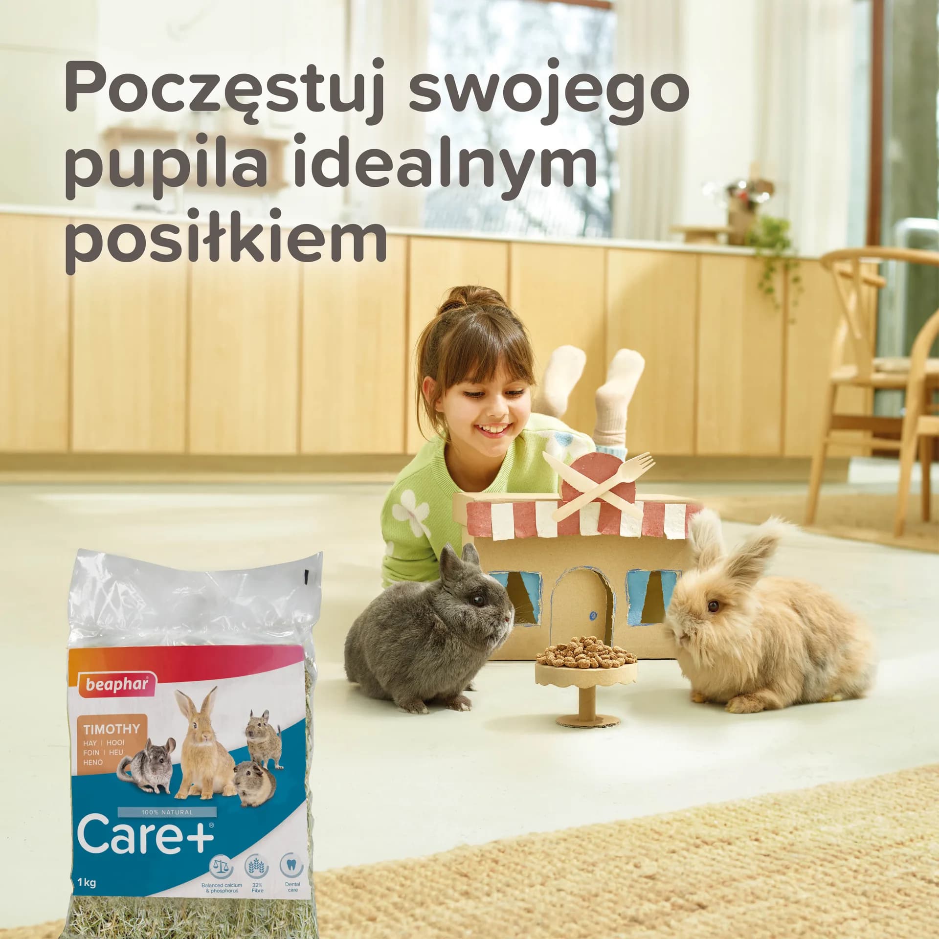 Beaphar Care+ Timothy Hay sianko z tymotką łąkową 1 kg