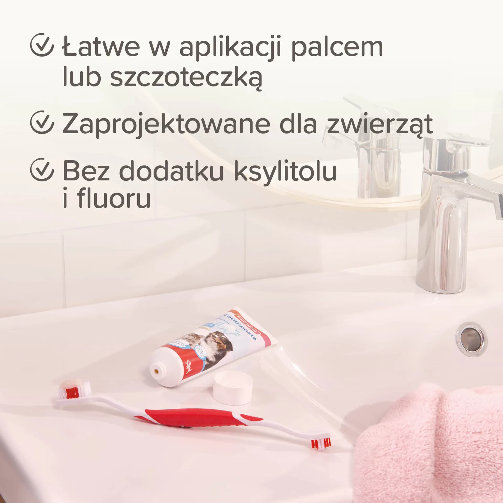 Beaphar pasta do zębów dla psa i kota o smaku mięsa