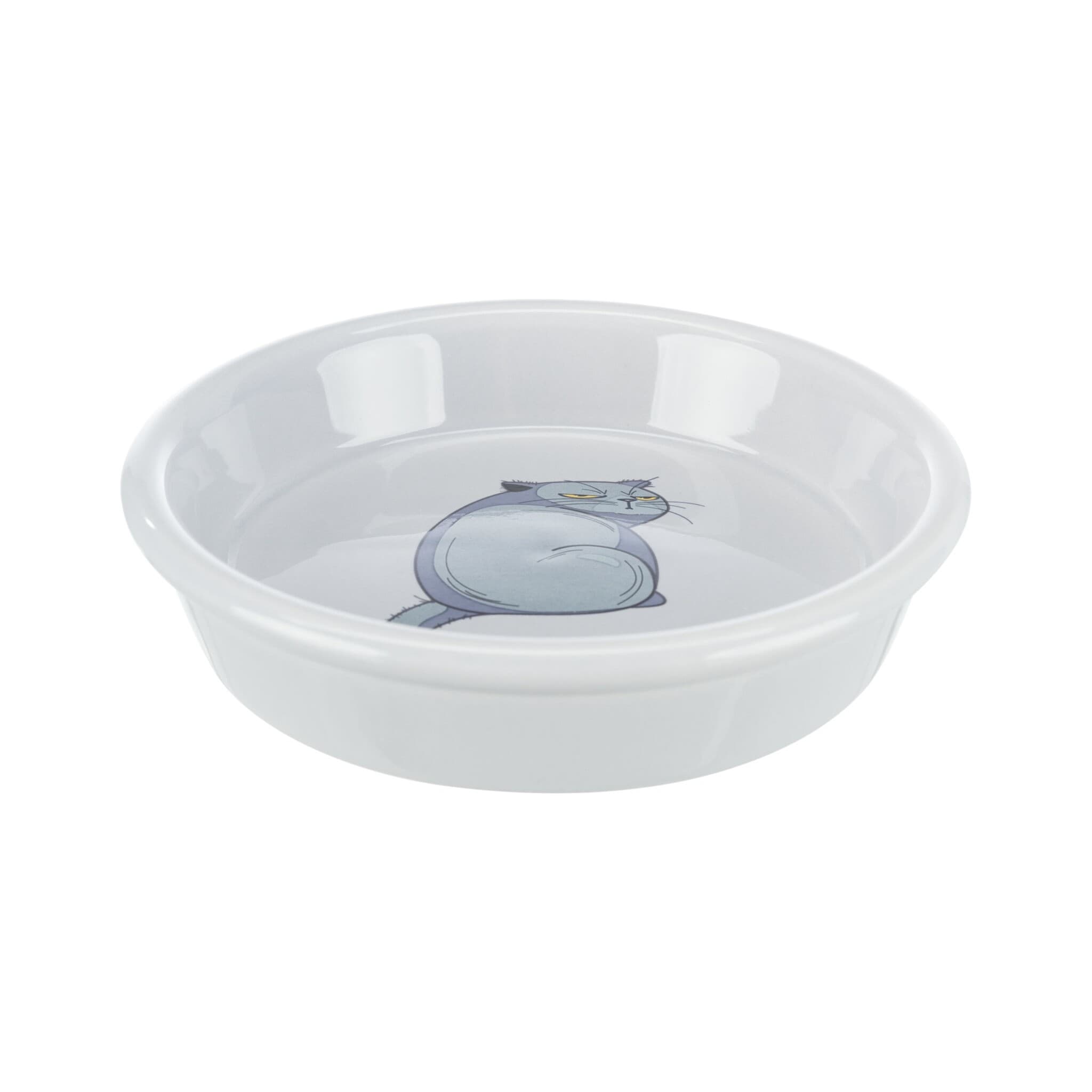 Trixie miska ceramiczna z nadrukiem dla kota 0 25 l 13 cm