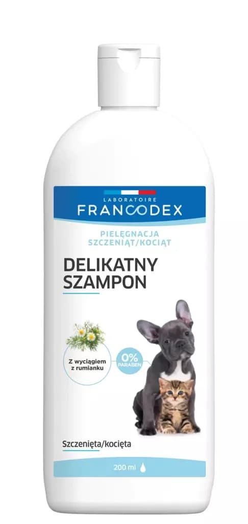 Francodex Łagodny szampon dla kociąt i szczeniaków 200 ml
