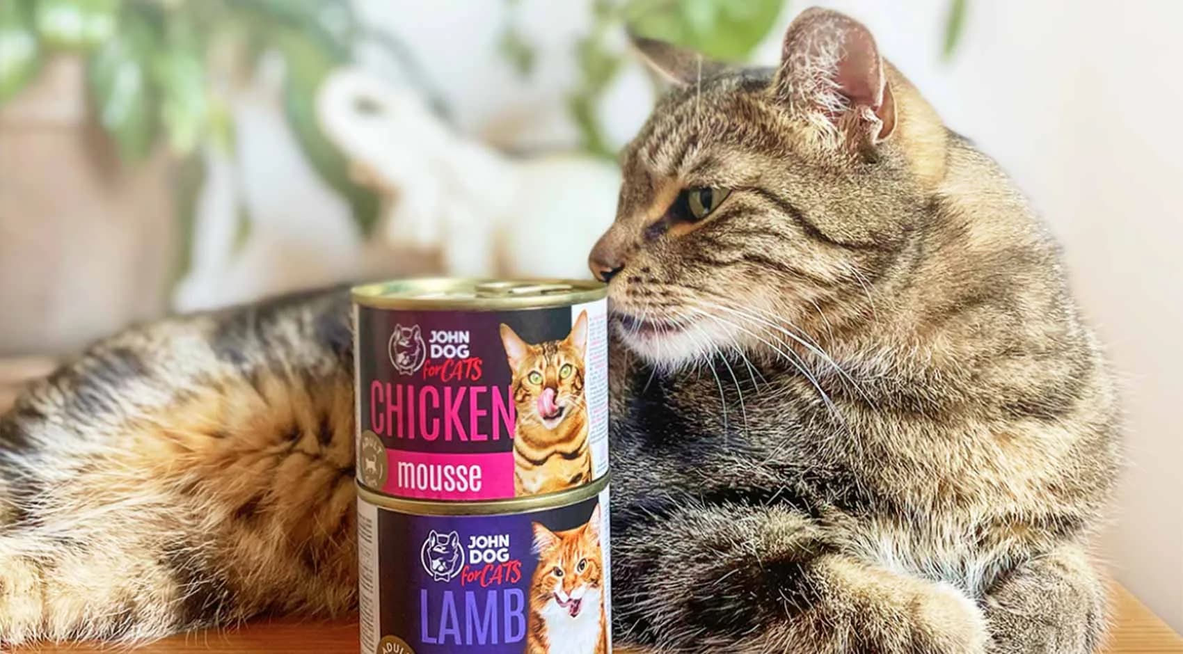 John Dog for Cats Monobiałkowa karma mokra dla kota Kurczak Mus – 400 g