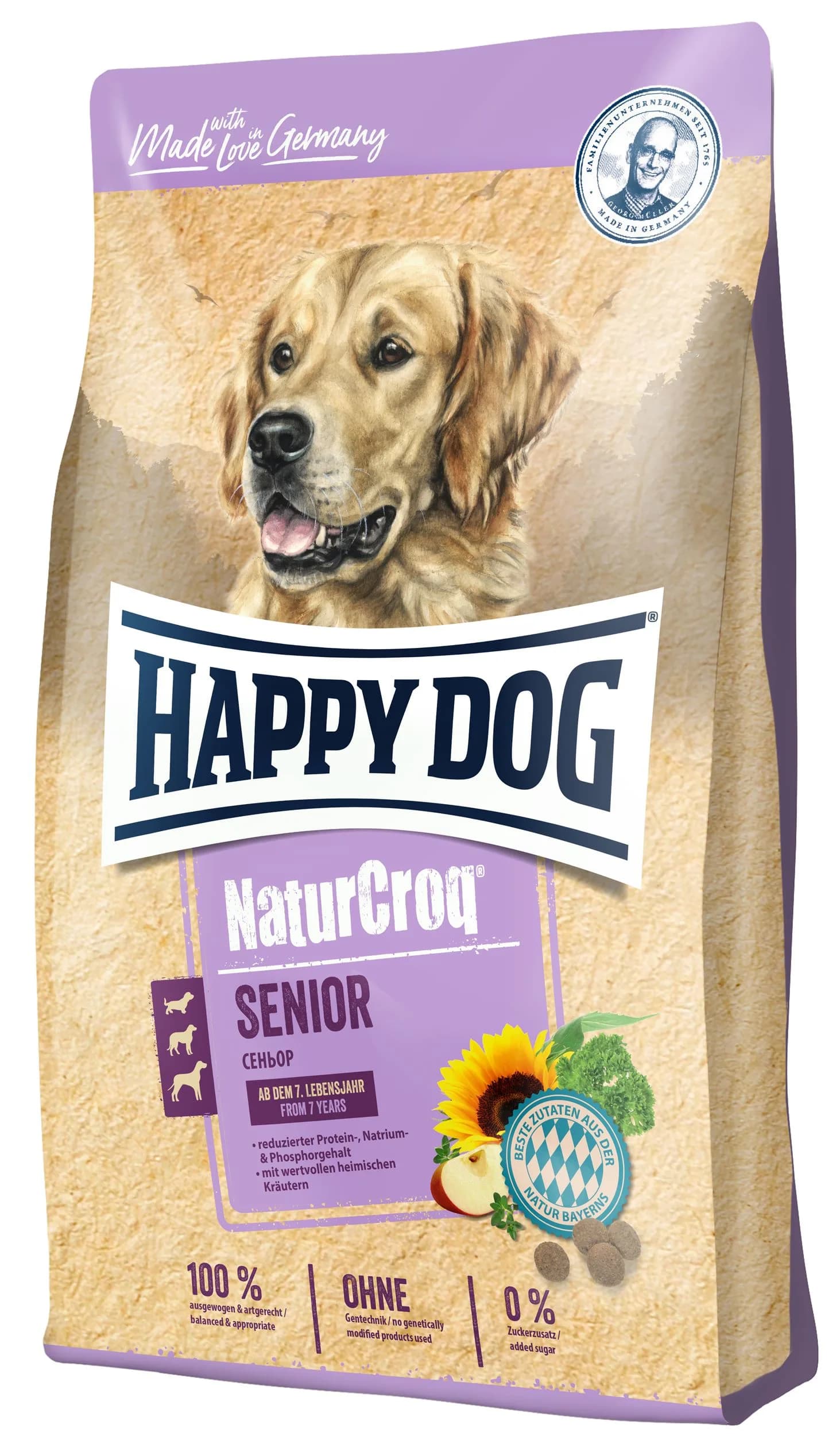 Happy Dog NaturCroq Senior karma sucha dla starszych psów – 15 kg