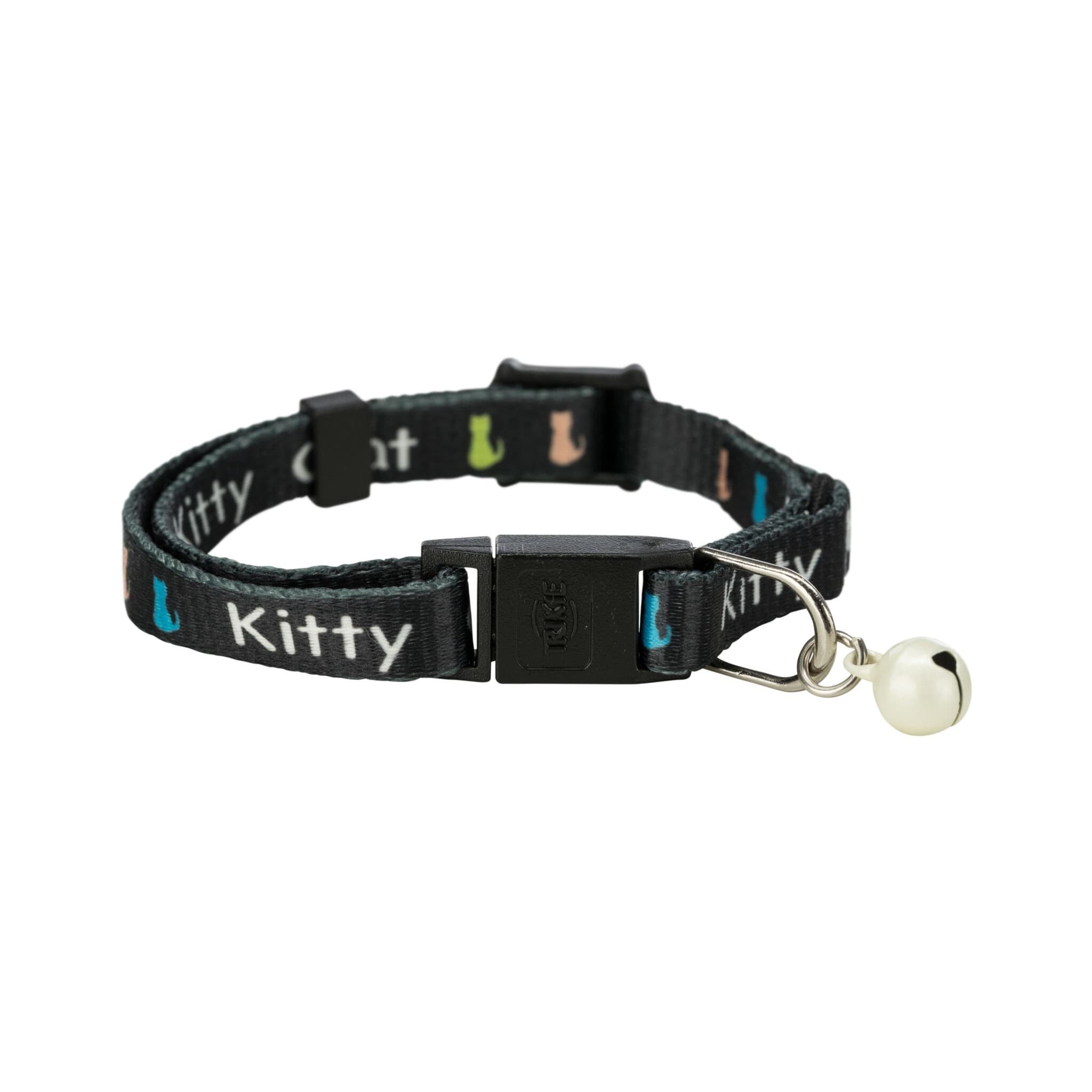 Trixie nylonowa obroża dla kociąt z napisami Kitty Cat