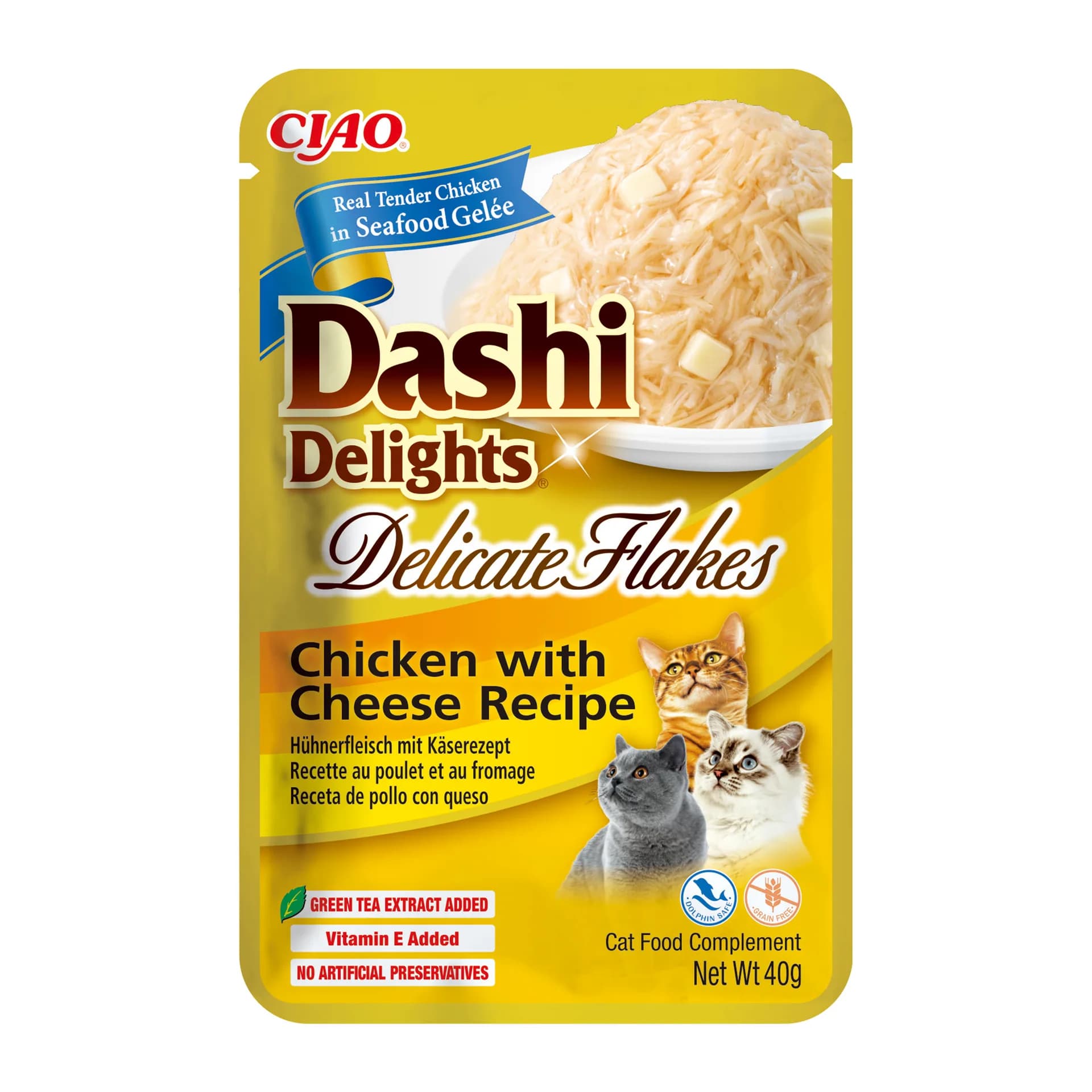 INABA Cat Dashi Delights Flakes Chicken Cheese 40 g
