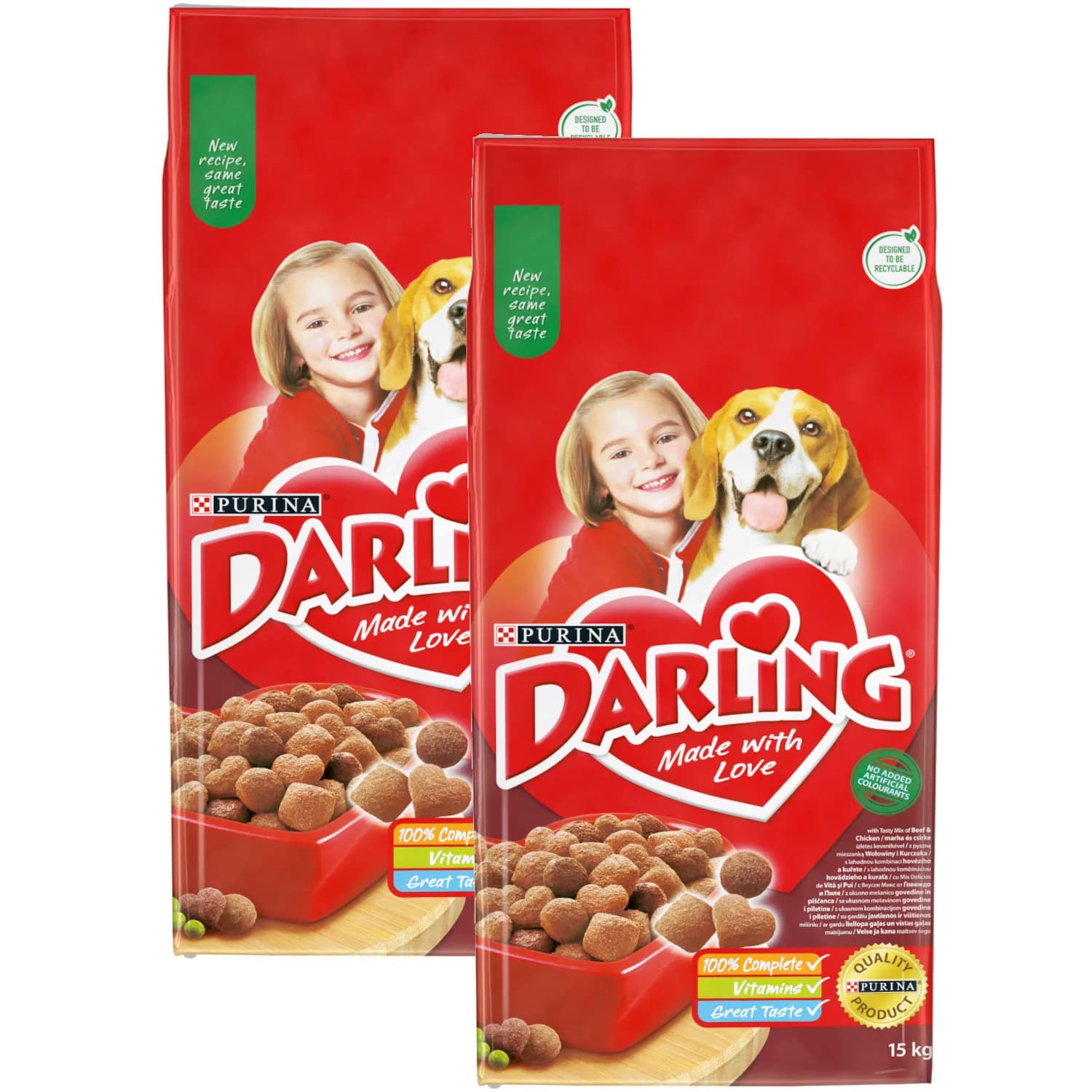 Darling Purina Sucha karma dla psa z wołowiną i warzywami – 10 kg