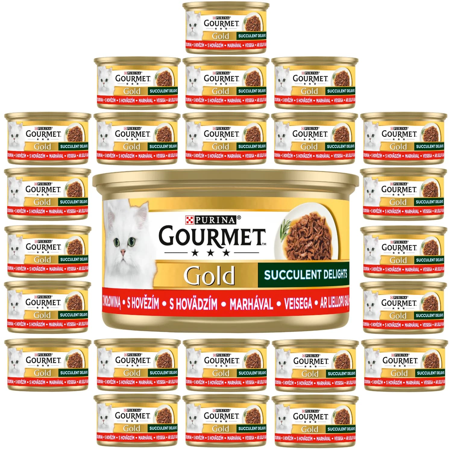 Gourmet Gold karma dla kotów z wołowiną 85 g