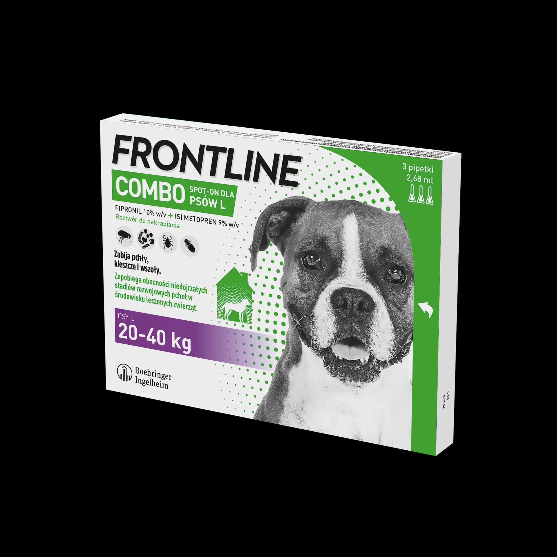 Frontline Combo Spot-On roztwór do nakrapiania dla psów o różnej wadze – S