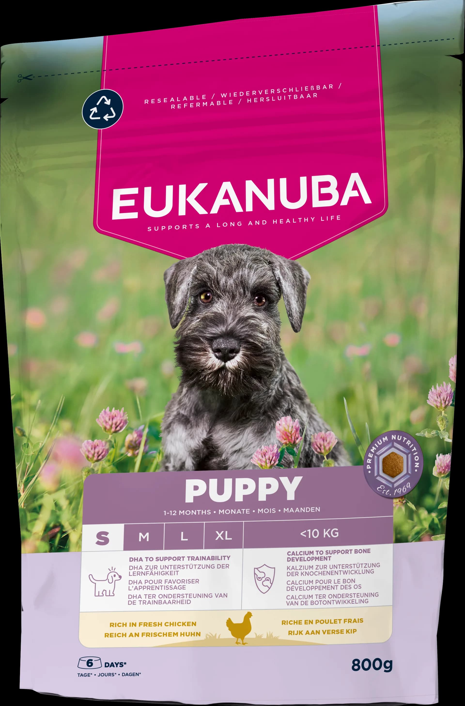 Eukanuba Dog life care sucha karma dla szczeniąt psów małych ras kurczak – 800 g