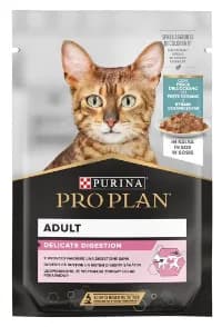 PRO PLAN Purina Delicate z rybą dla kota – 10×85 g