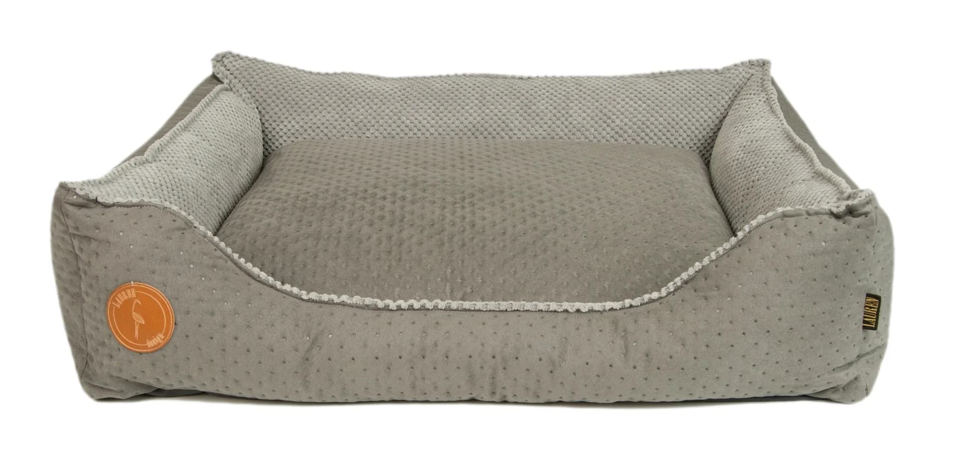 Lauren Design Legowisko pikowane Cezar dla psa i kota – brązowy, 60 × 50