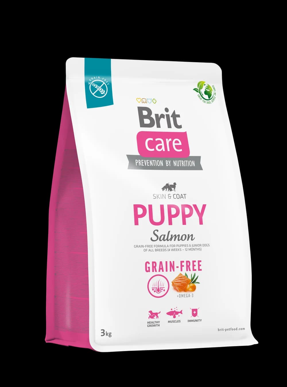 Brit Care Dog Grain-free Puppy Salmon sucha karma dla szczeniąt z łososiem i ziemniakami – 12 kg