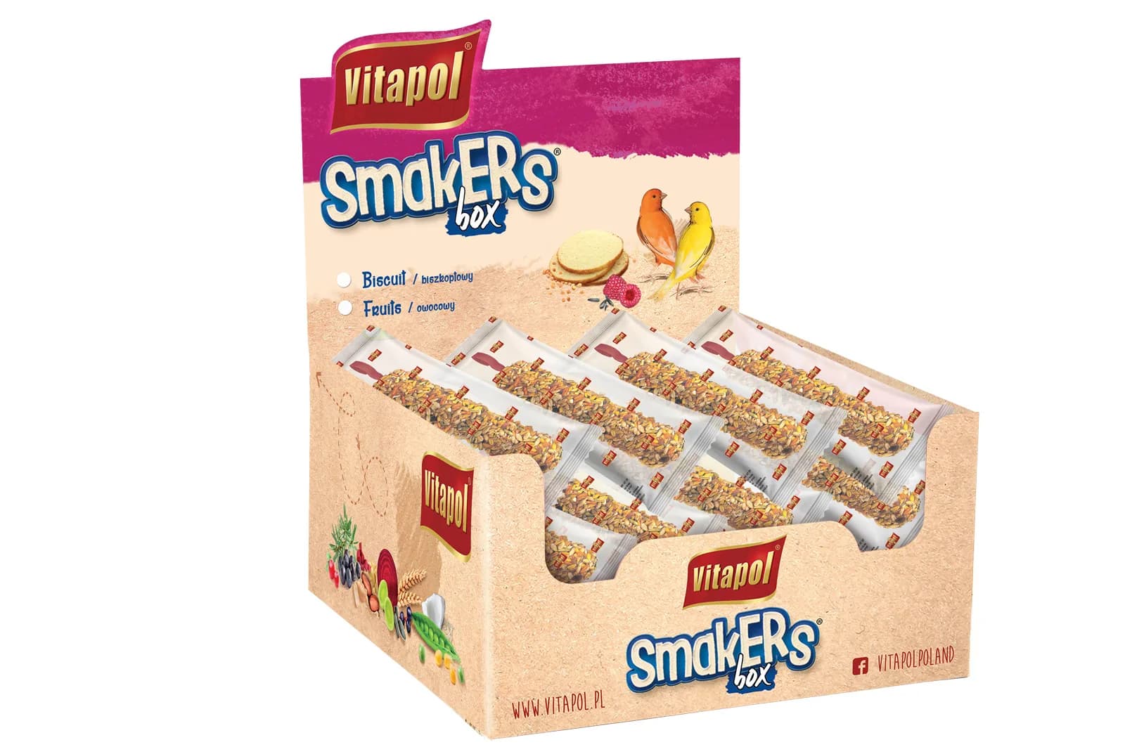 Vitapol Smakers przysmak dla kanarka biszkoptowy 1 szt.