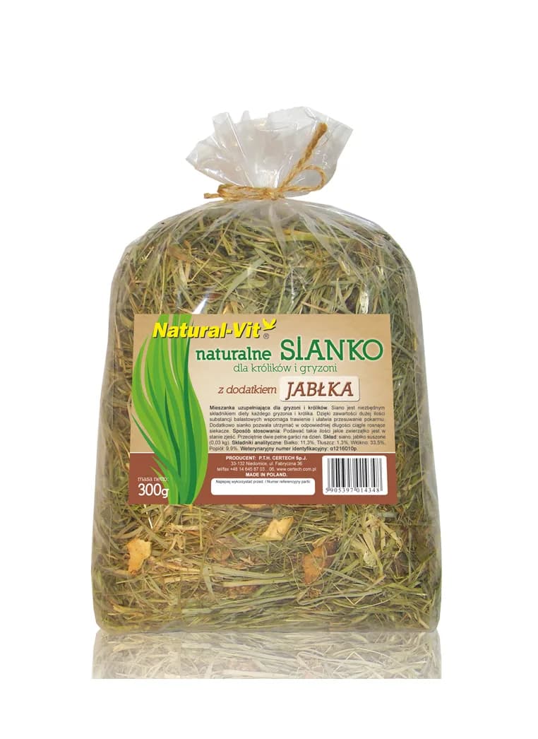 Natural-Vit Sianko z jabłkiem dla gryzoni 300 g