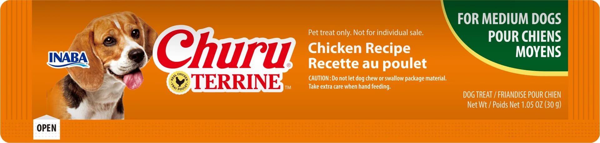 INABA Dog Churu Terrine Chicken 4 × 30 g (120 g)