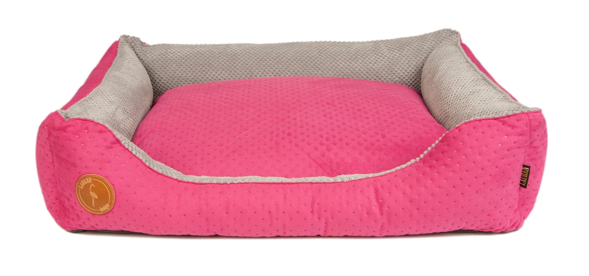 Lauren Design Legowisko pikowane Cezar dla psa i kota – brązowy, 60 × 50