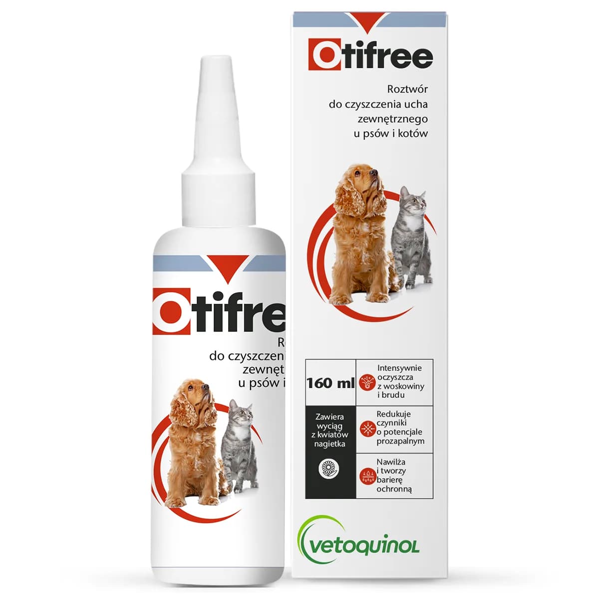 Vetoquinol Otifree Roztwór do czyszczenia uszu psów i kotów różna pojemność