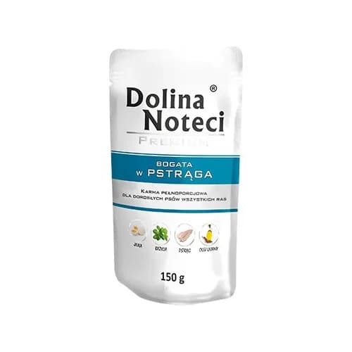 Dolina Noteci Premium saszetka bogata w pstrąga dla psa