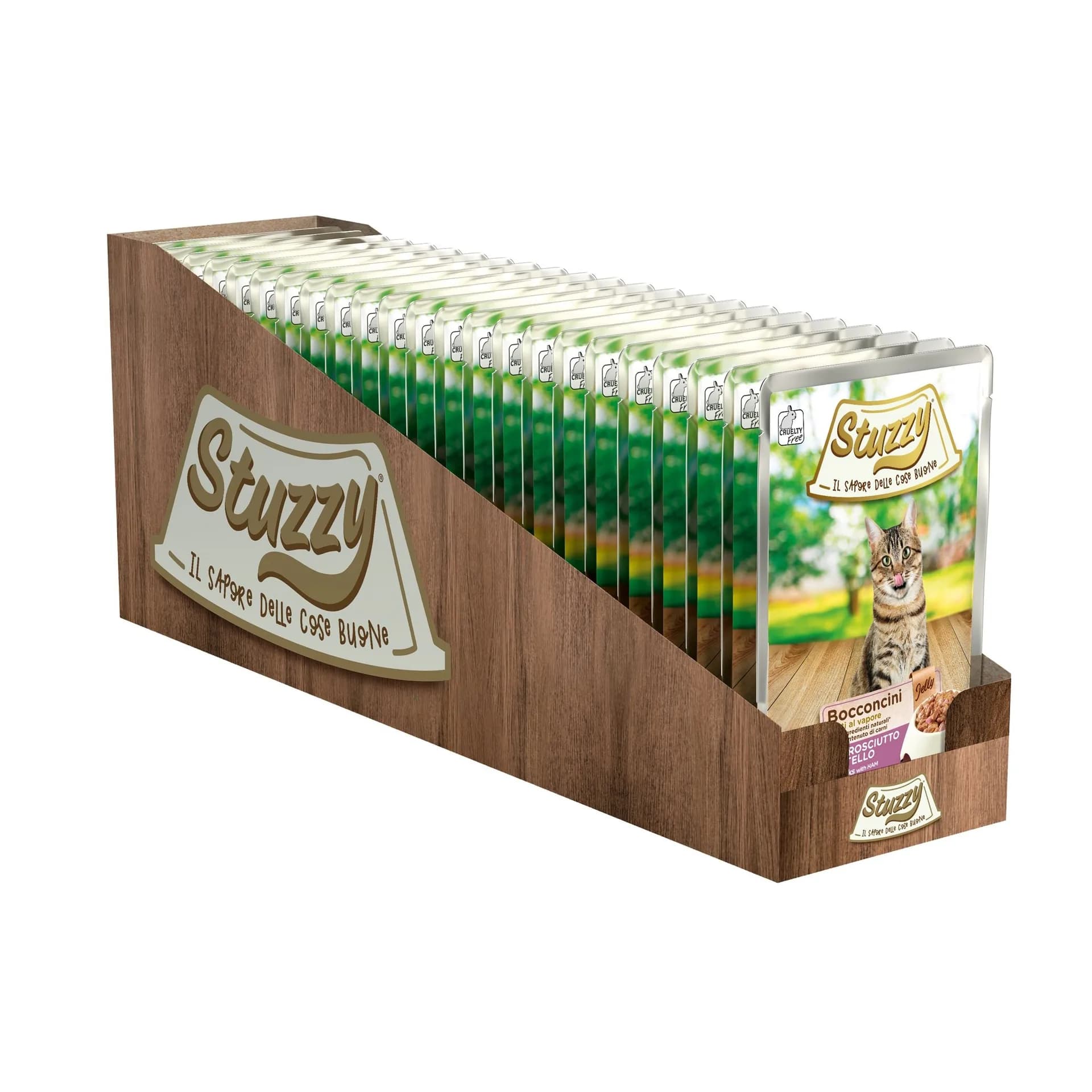 Stuzzy Bocconcini karma mokra dla kota szynka z cielęciną w galarecie saszetka 85 g