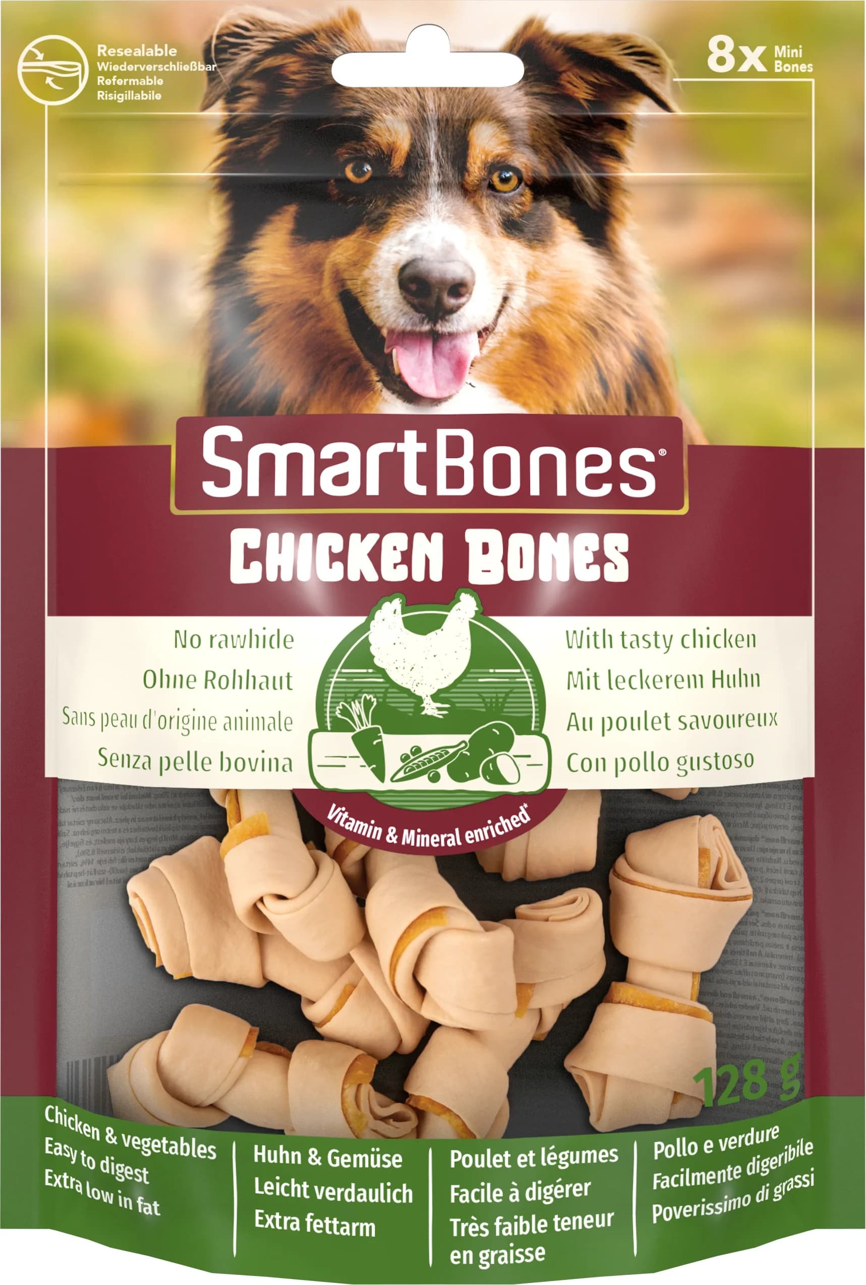 Zolux Chicken Bones Mini gryzaki z kurczakiem dla psa – 8 szt.