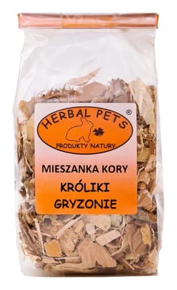 Herbal Pets Mieszanka kory uzupełniająca karma dla gryzoni 75 g