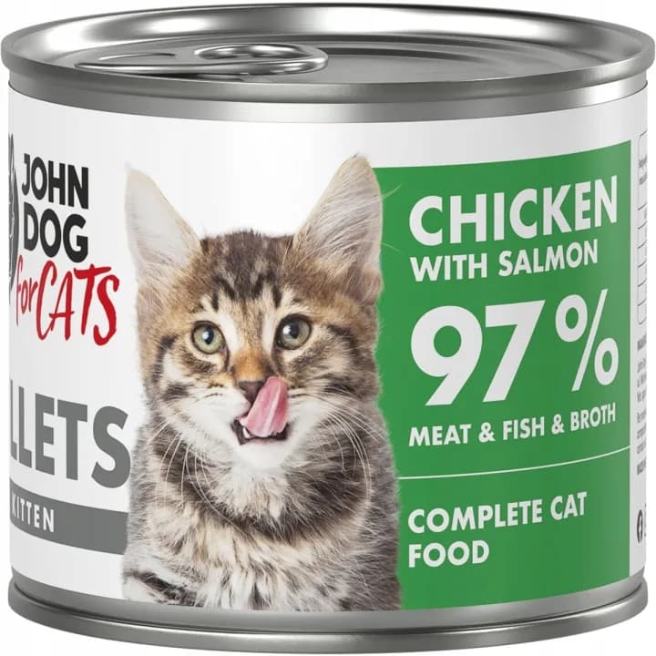 John Dog for Cats Junior filet kurczak łosoś 140 g