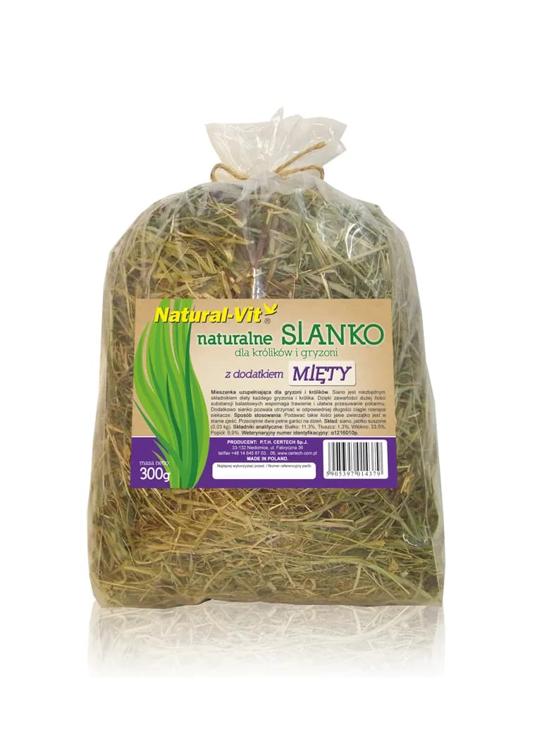 Natural-Vit Sianko z miętą dla gryzoni 300 g