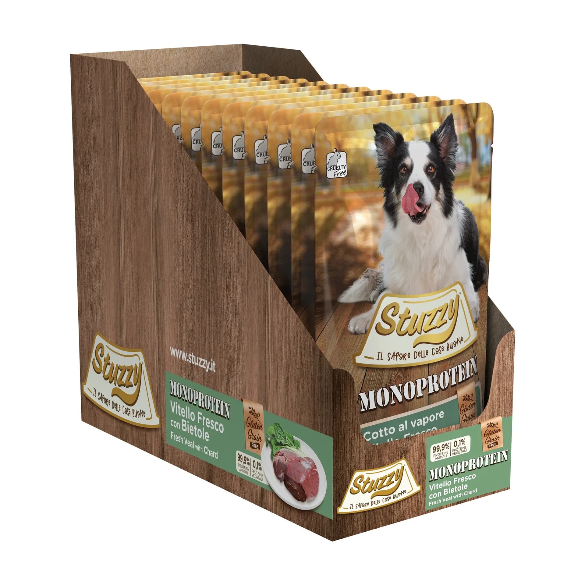 Stuzzy Monoprotein karma mokra dla dorosłych psów świeża cielęcina z burakami pasztet 150 g