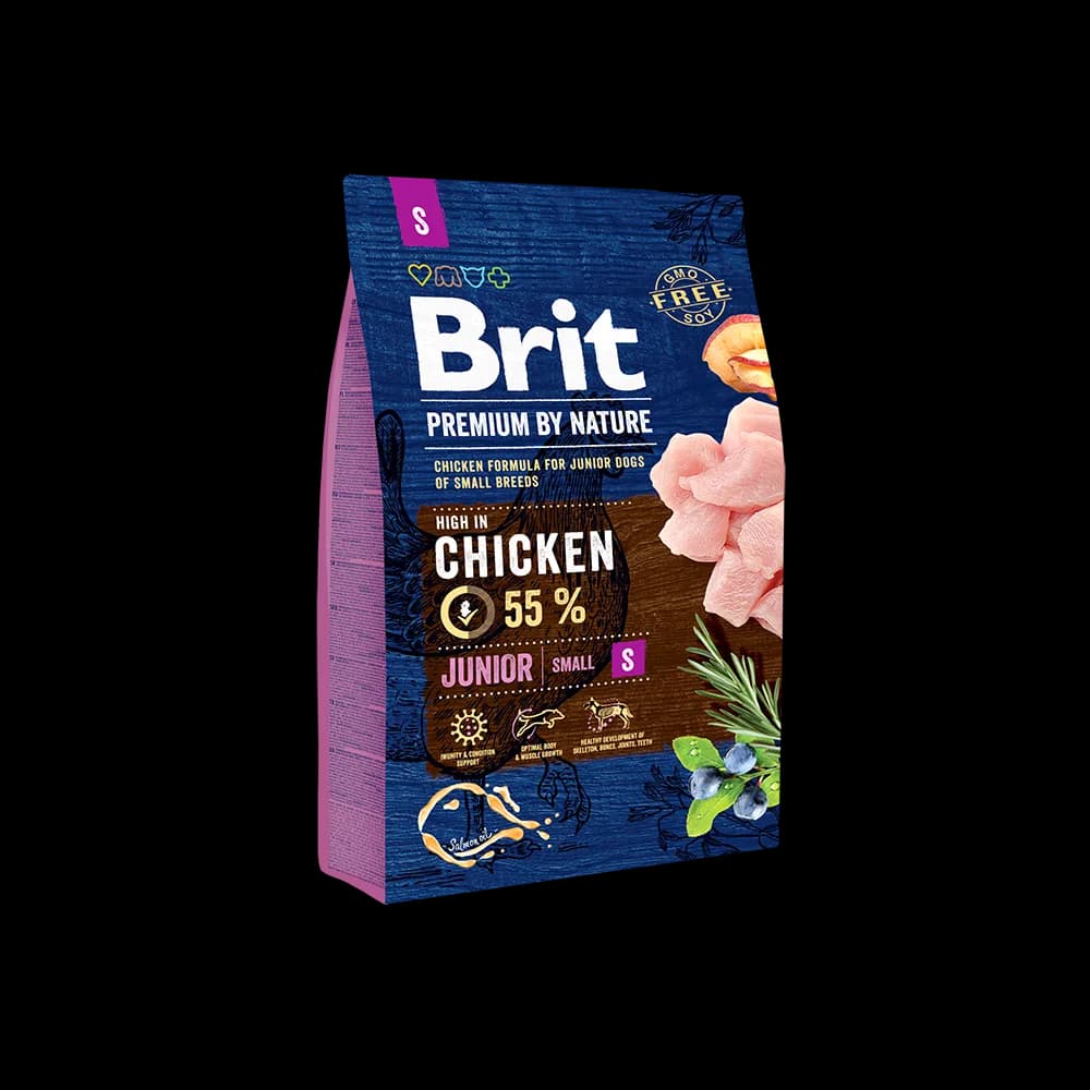 Brit Premium by Nature Junior karma sucha z kurczakiem dla szczeniąt małych ras – 8 kg