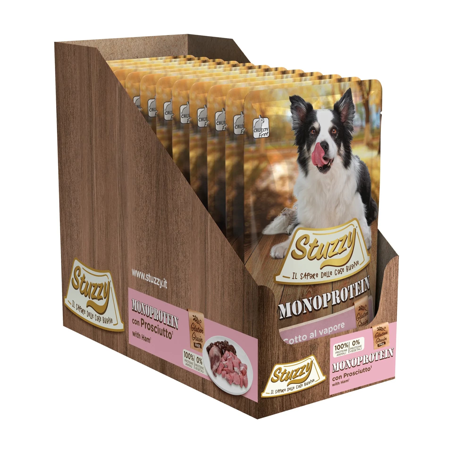 Stuzzy Monoprotein karma mokra dla dorosłych psów o smaku szynka pasztet 150 g