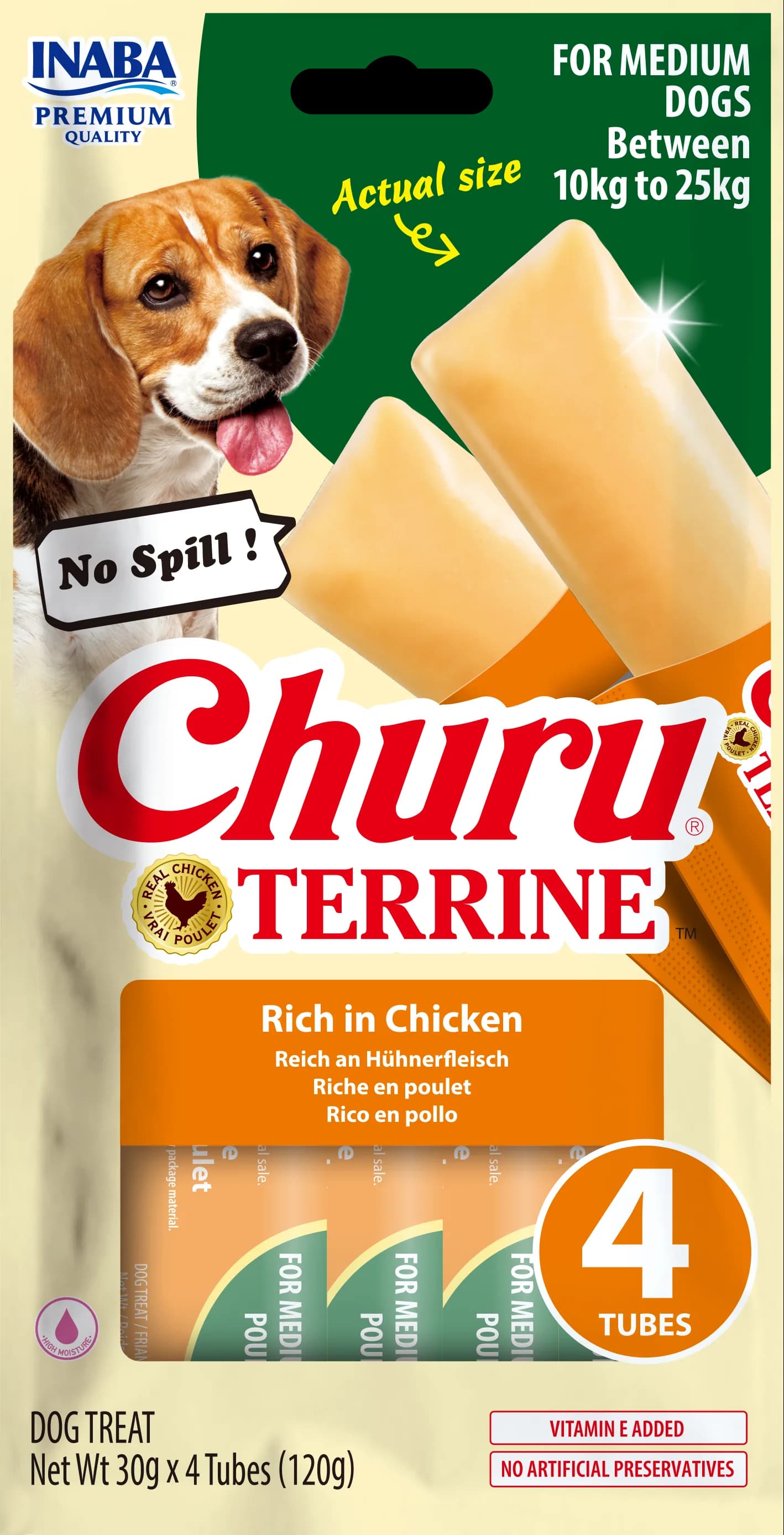 INABA Dog Churu Terrine Chicken 4 × 30 g (120 g)