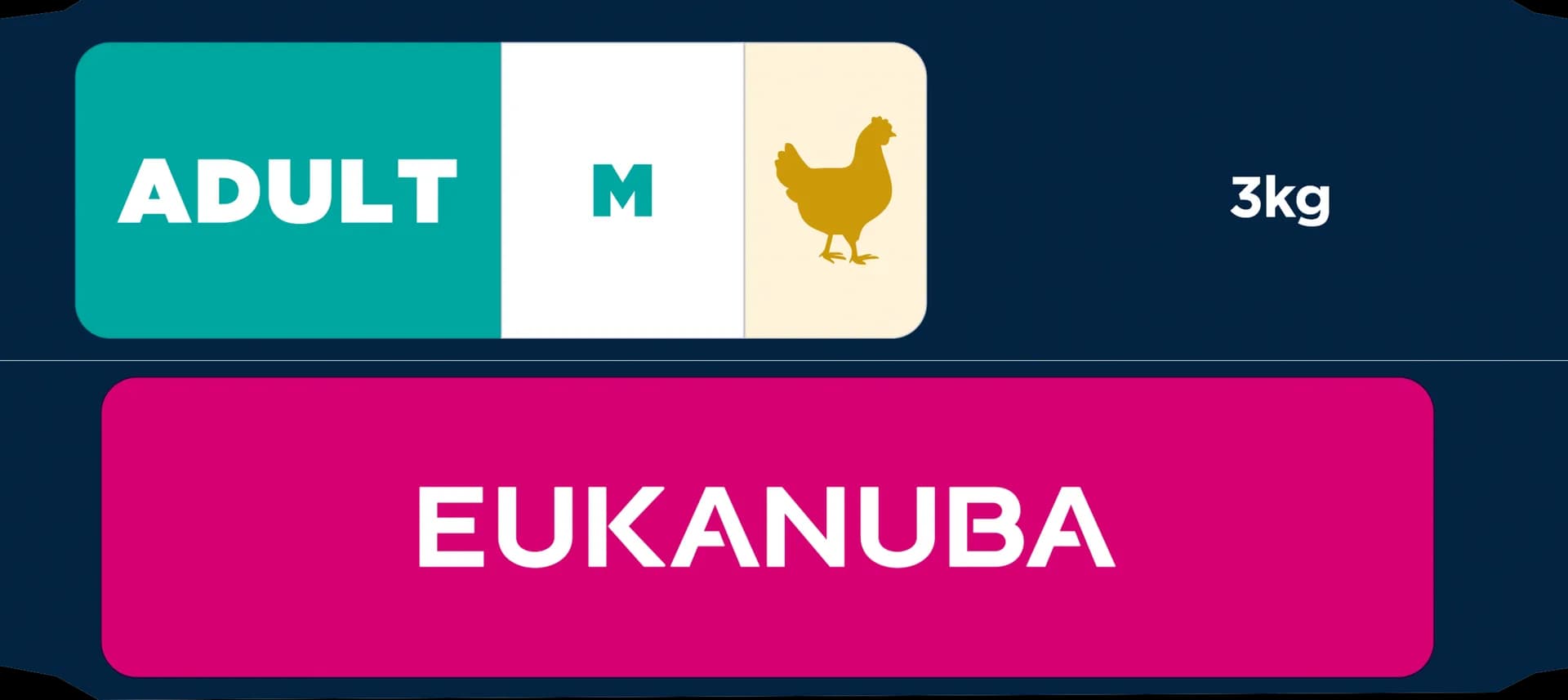 Eukanuba Adult Medium Breed karma sucha z kurczakiem i indykiem dla dorosłych psów średnich ras – 3 kg