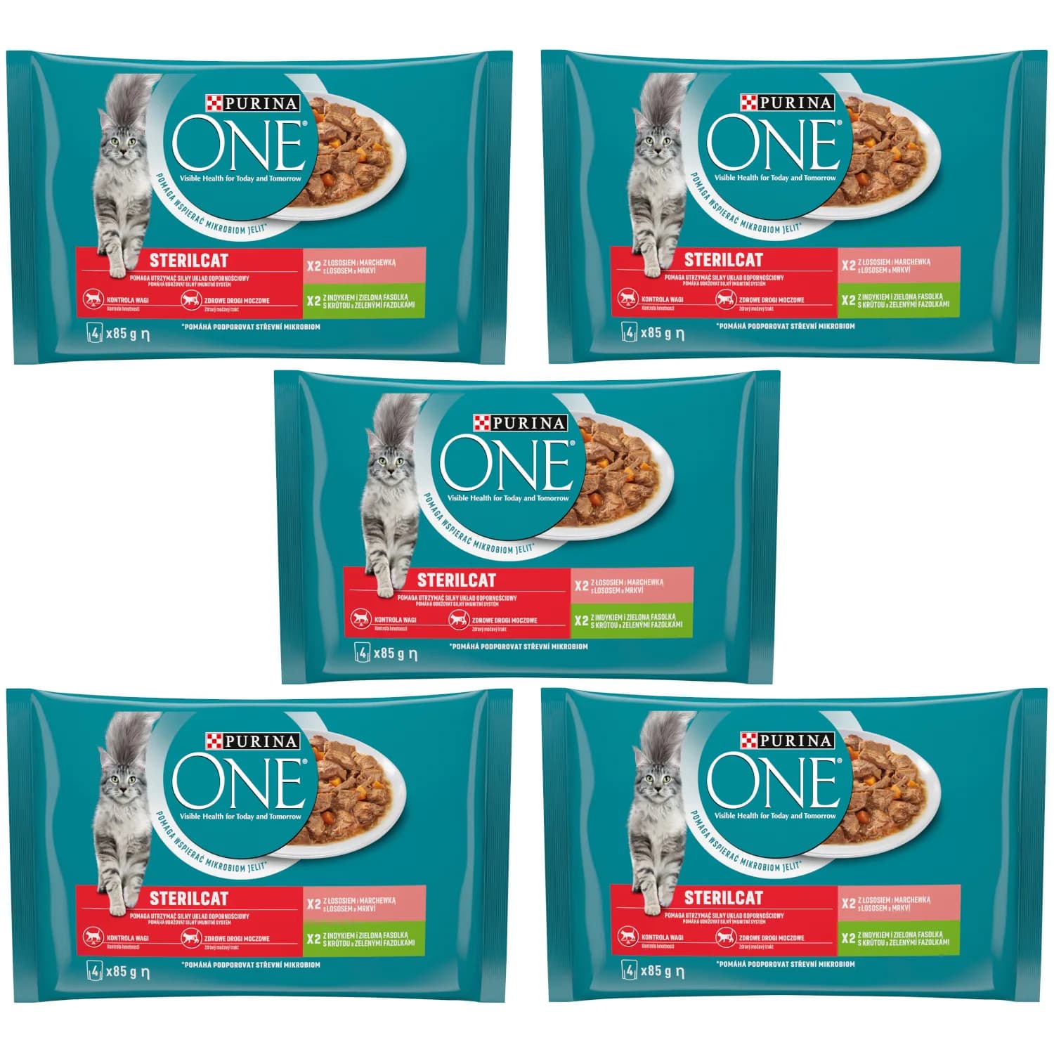 Purina ONE Sterilcat dla kotów sterylizowanych 4 × 85 g