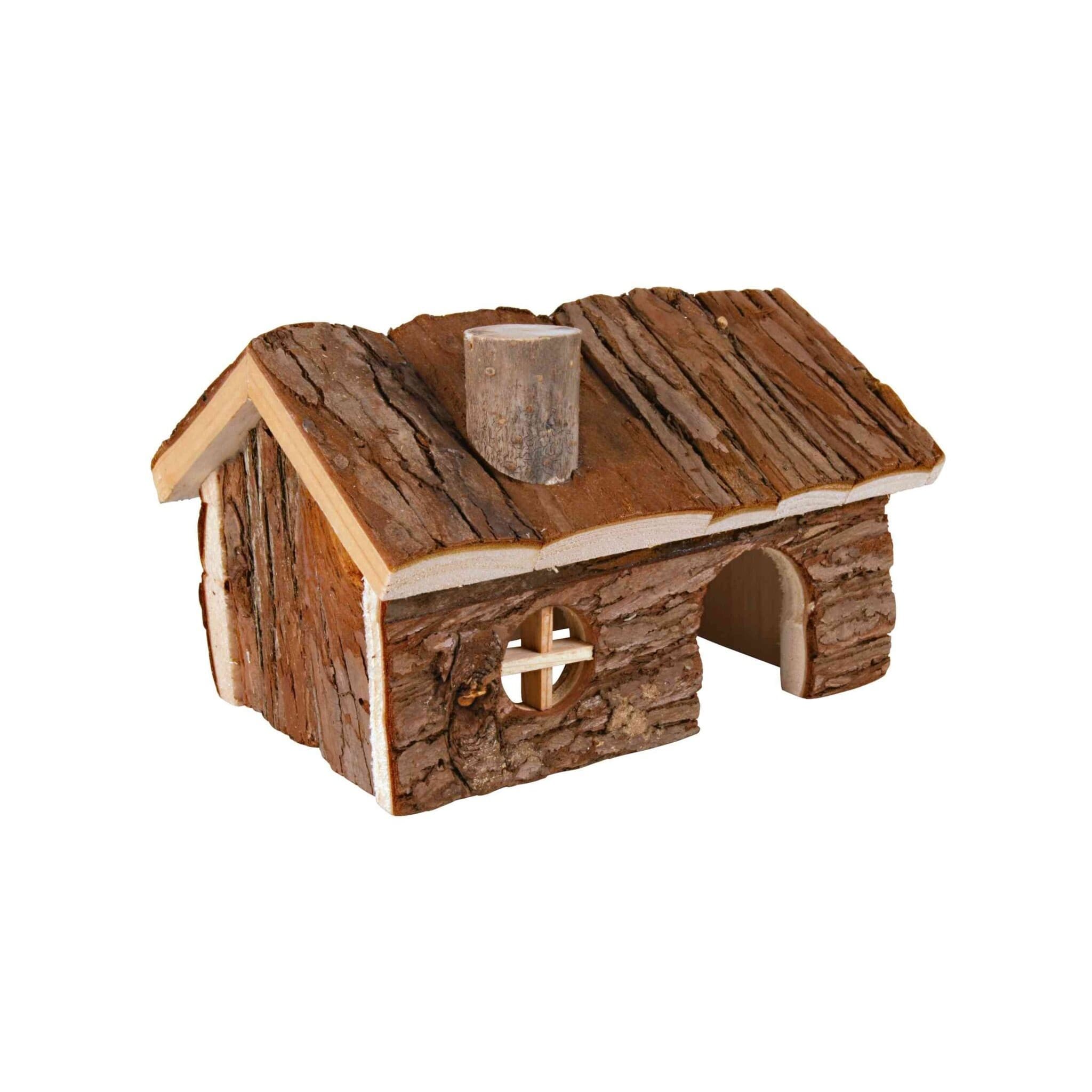 Trixie drewniany domek dla gryzoni Hendrik – 20 × 12 × 17 cm
