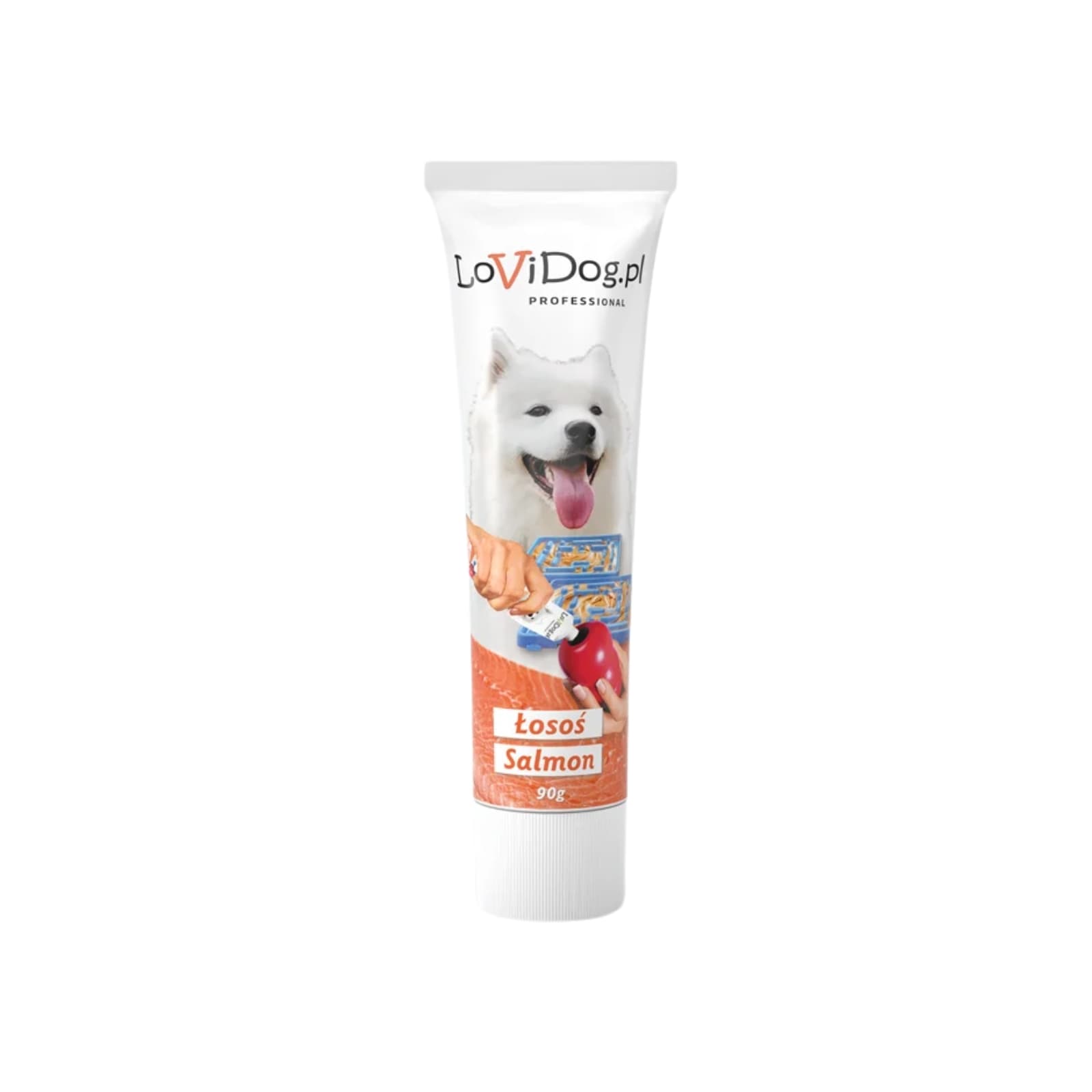 Lovi Dog Tubka All Life Stages przysmak dla psów Łosoś 90 g
