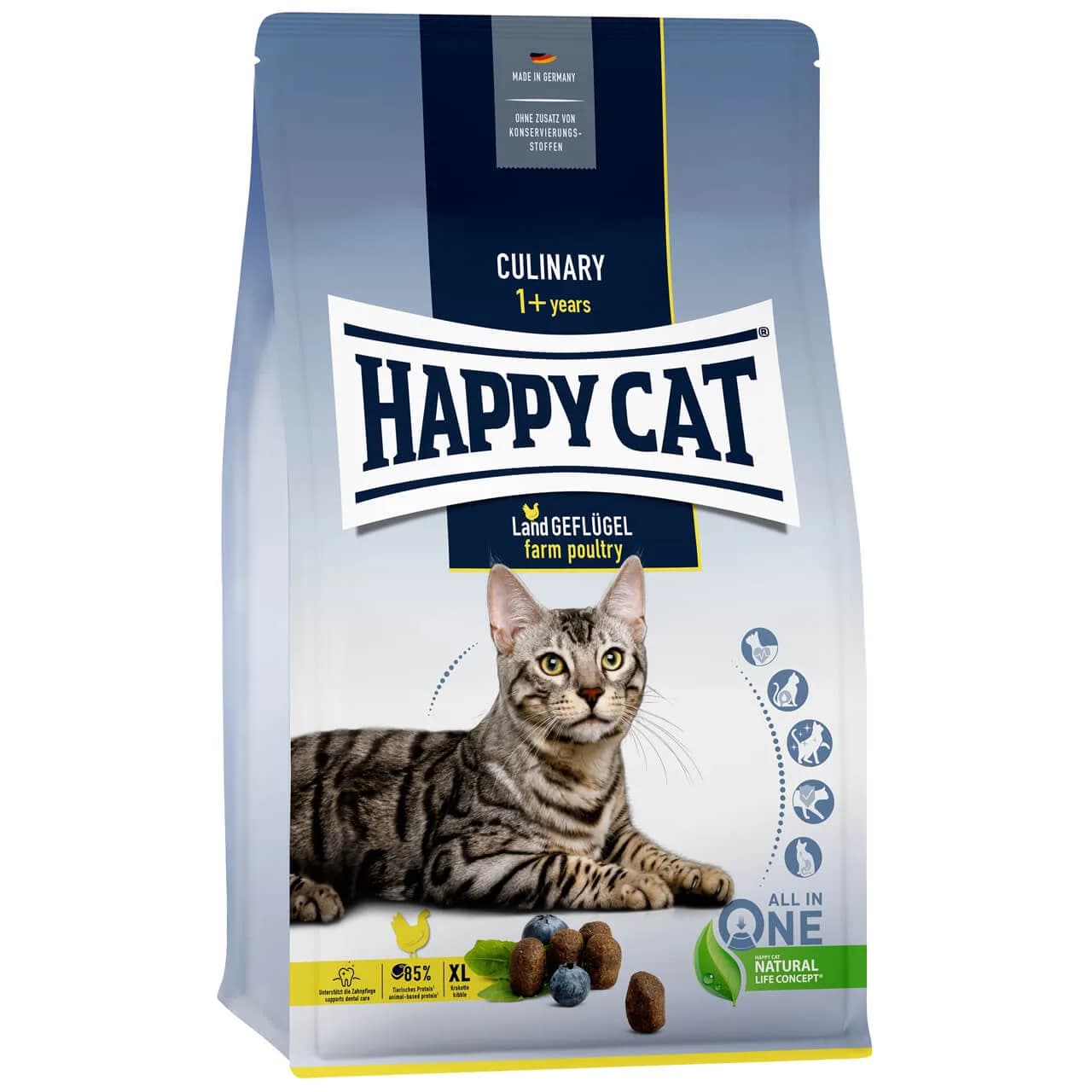 Happy Cat Culinary Adult Land-Geflügel karma sucha z drobiem dla dorosłych kotów