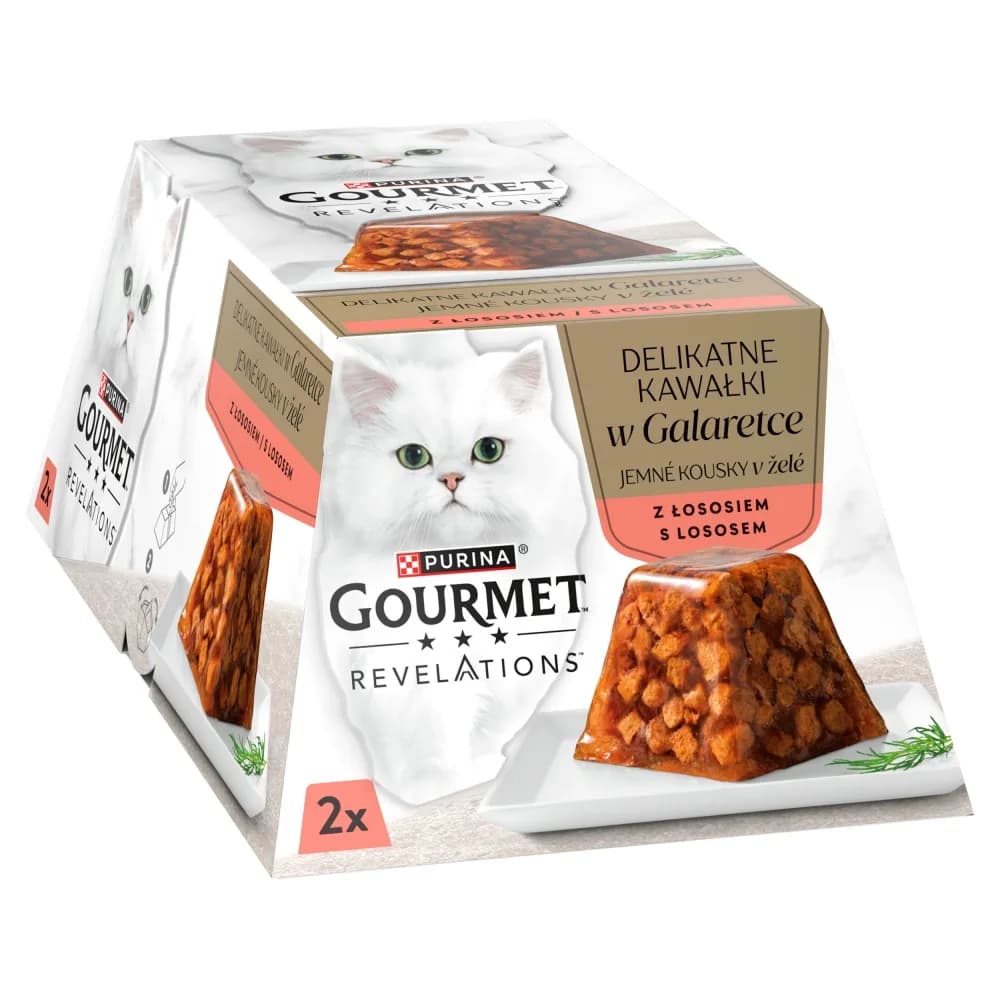 Gourmet Purina Revelations Łosoś w galaretce 2 × 57 g