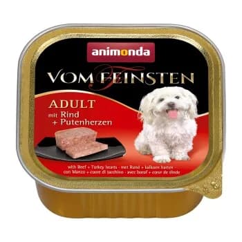 Animonda Vom Feinsten Classic karma mokra z wołowiną i sercami indyczymi dla psa 150 g