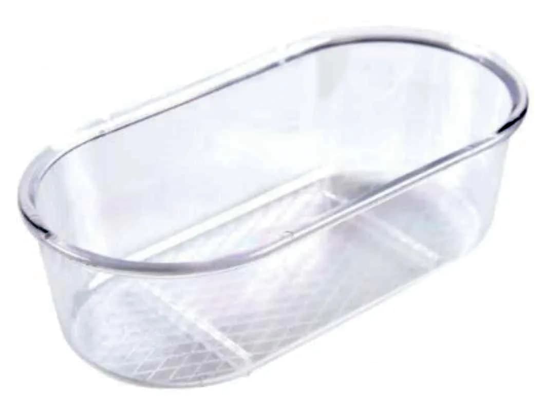 Panama Pet Wanienka dla ptaków transparentna plastik 15 x 75 x 45 cm