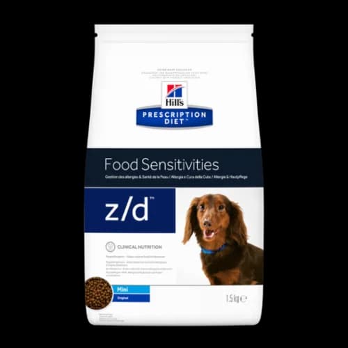 Hill's z/D Food Sensitivities Mini karma dla psa nietolerancja pokarmowa 1,5 kg